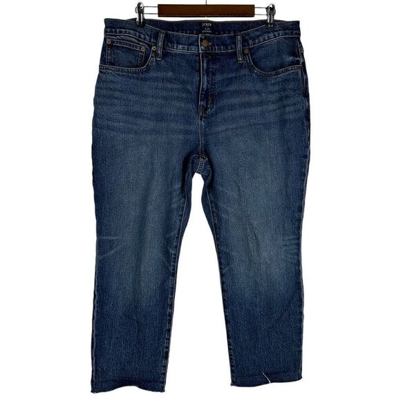 J. Crew Slim Boyfriend Jean size 32 Petite Denim - Picture 2 of 9